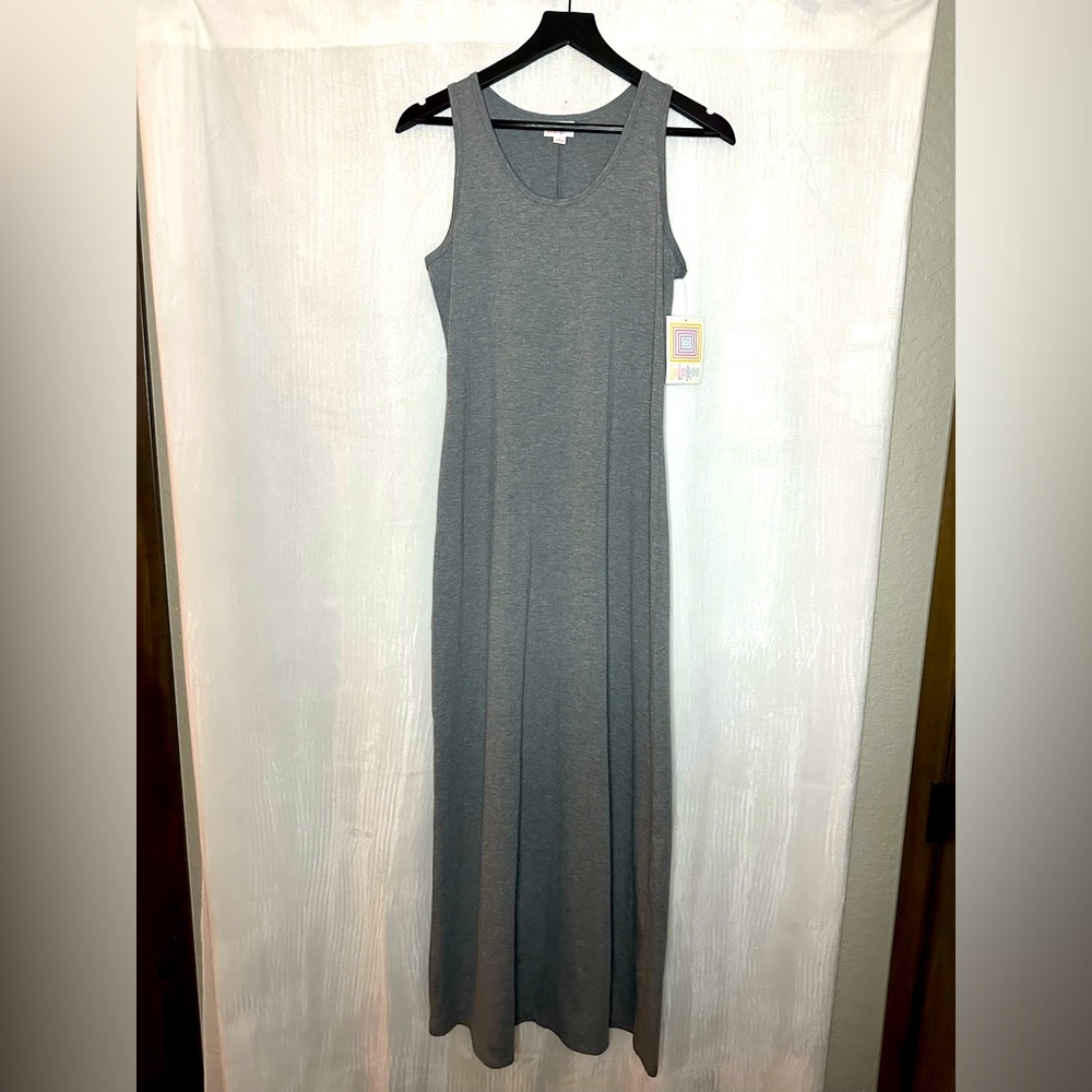 Lularoe Dani small maxi tank dress NWT small womens gray